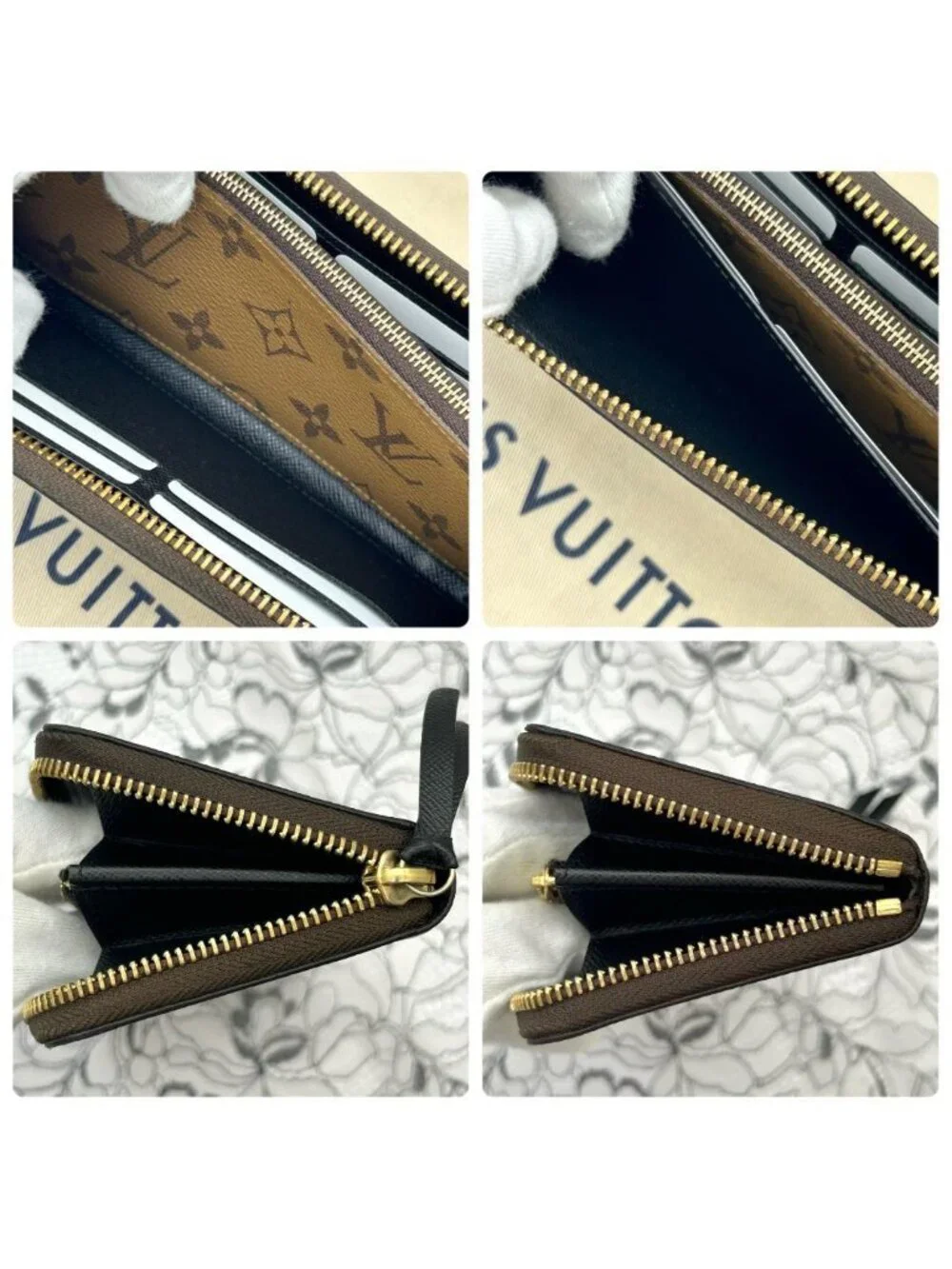 Louis Vuitton Monogram Reverse Portefeuille Clemence Wallet